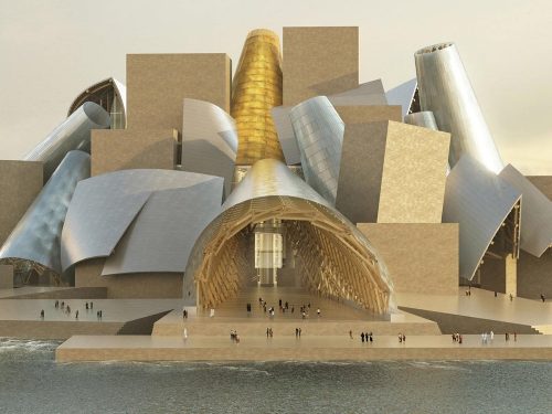 Il Guggenheim Abu Dhabi è un museo d'arte moderna in costruzione vicino al Louvre, l’inaugurazione è prevista nel 2025 con un costo monster di 2,7 miliardi di dollari
